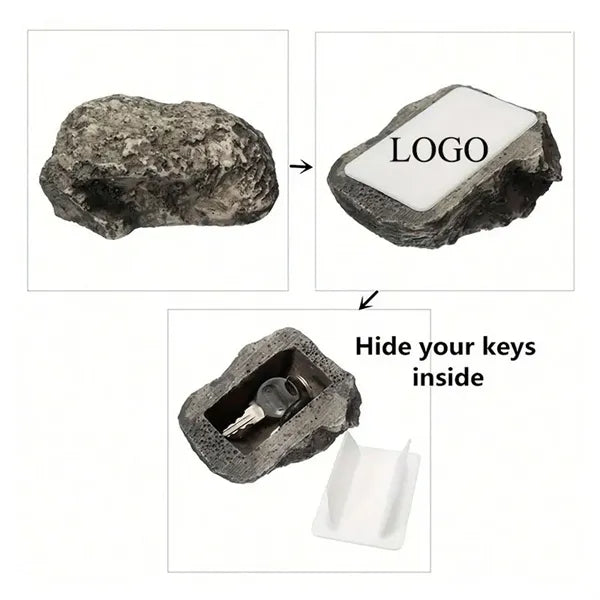Spare Hidden Key Holder Rock for Outside Like Real Stone