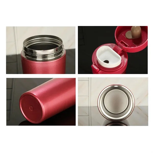 Stainless Steel Double Layer Pop-Up Insulated Mug