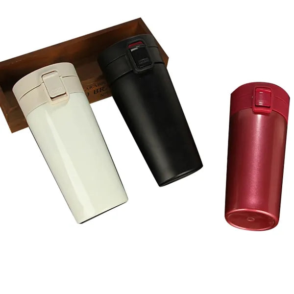 Stainless Steel Double Layer Pop-Up Insulated Mug