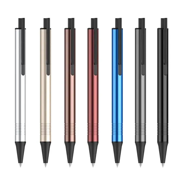 Metal Retractable Ballpoint Pen Office Click Rollerball