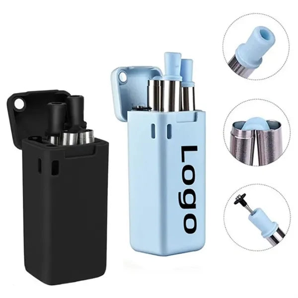 Foldable Straw With Storage Box