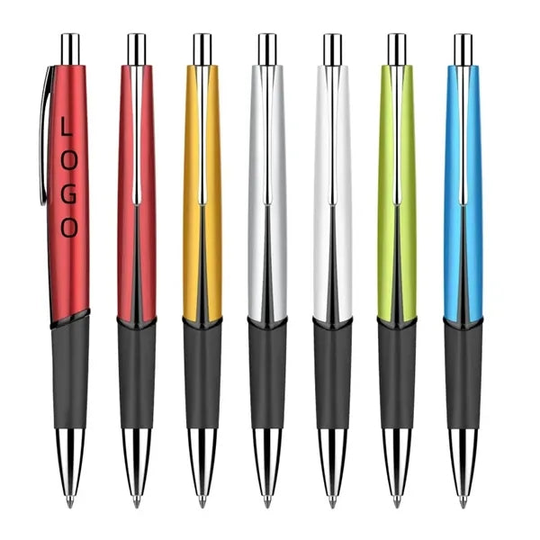 Metal Retractable Ballpoint Pen Office Click Rollerball