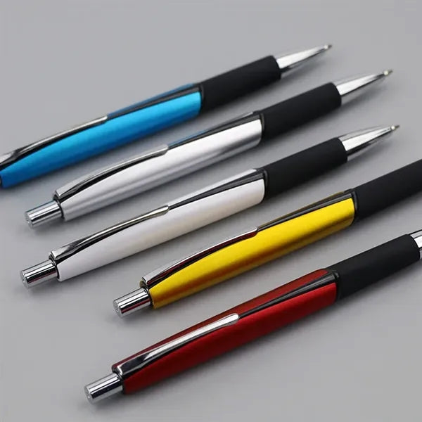 Metal Retractable Ballpoint Pen Office Click Rollerball