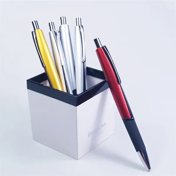 Metal Retractable Ballpoint Pen Office Click Rollerball