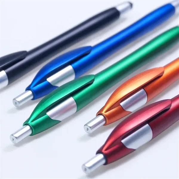 Office Retractable Ballpoint Stylus Pen for Touch Screens