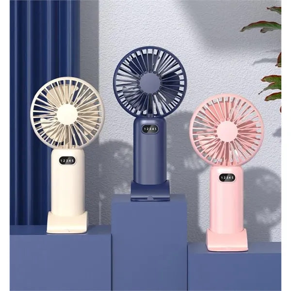Large Wind Mute Pocket Portable Handheld Fan USB Charging