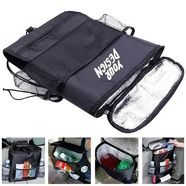 Car Seat Back Storage Hanging Bag With Insulation IceBag