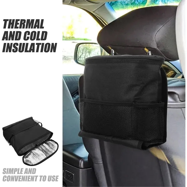 Car Seat Back Storage Hanging Bag With Insulation IceBag