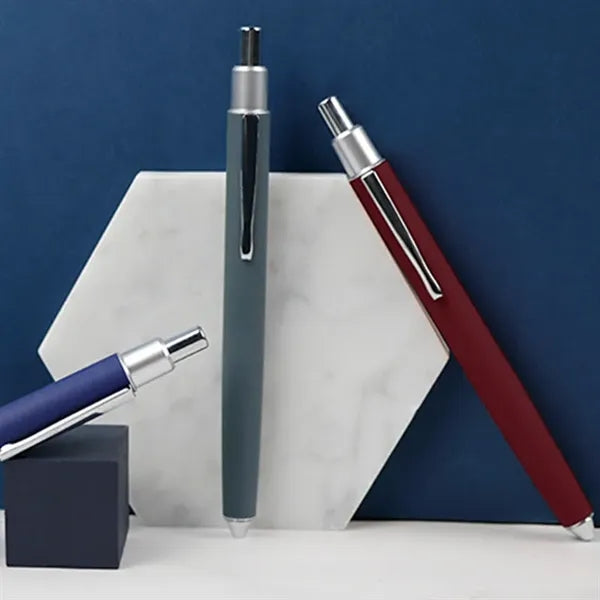 Ballpoint Pen Soft Touch Retractable Click Rollerball