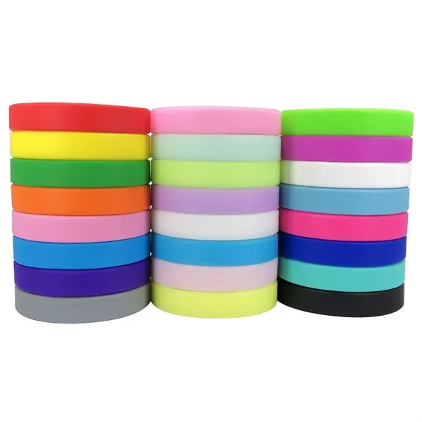 Silicone Custom Printed Lettering Luminous Elastic Wristband