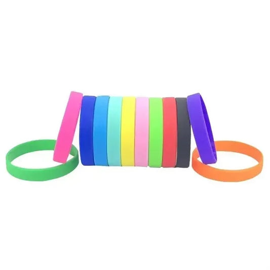 Silicone Custom Printed Lettering Luminous Elastic Wristband