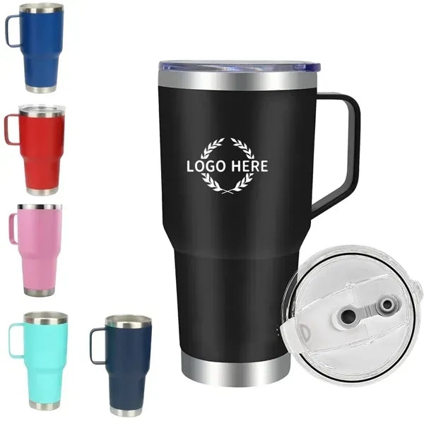 30oz Stainless Steel Coffee Tumbler with Handle