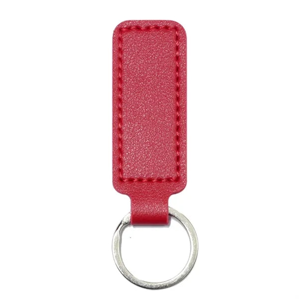 PU Keychain Vegan Leather Leatherette Keyring