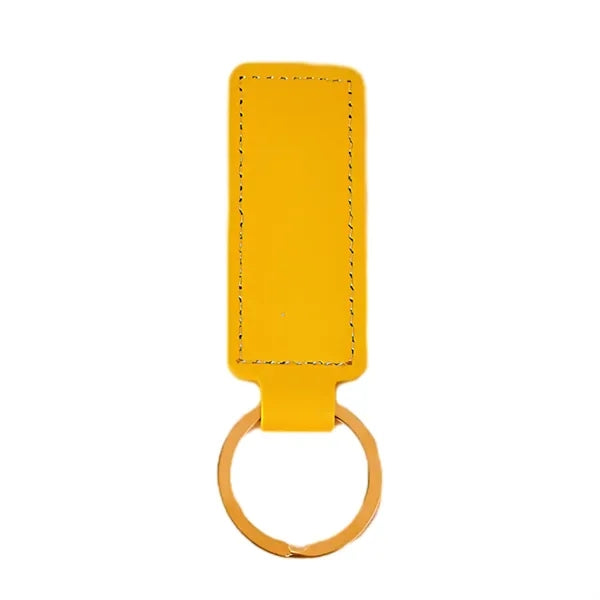 PU Keychain Vegan Leather Leatherette Keyring