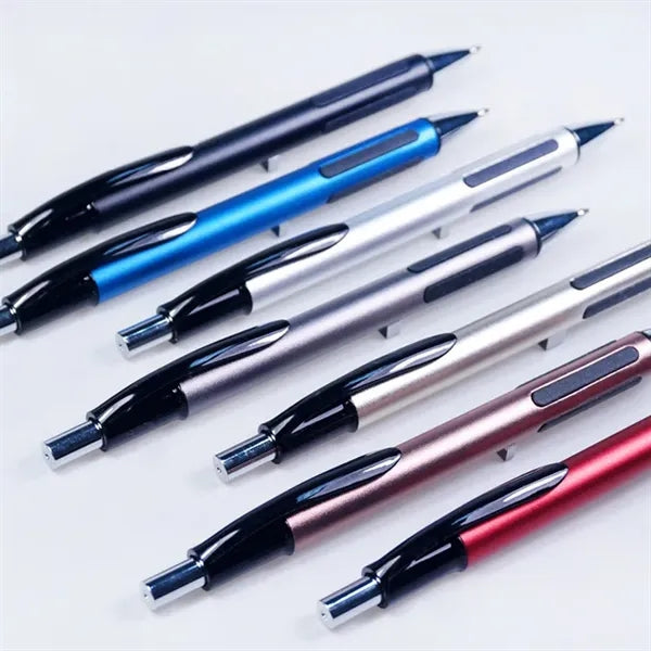 Ballpoint Pen Rubber Grip Metal Retractable With Stylus Tip