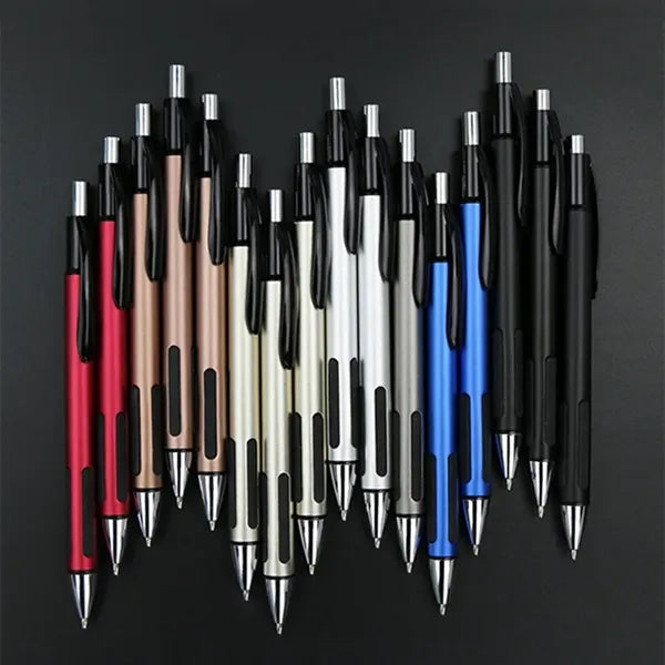 Ballpoint Pen Rubber Grip Metal Retractable With Stylus Tip