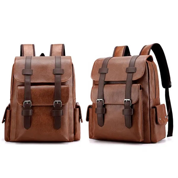 Large Capacity PU Leather Backpack
