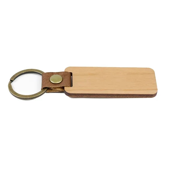 Wooden Zinc Alloy Key Tag
