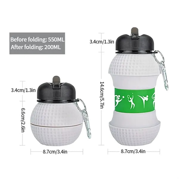 18OZ Collapsible Silicone Water Bottle