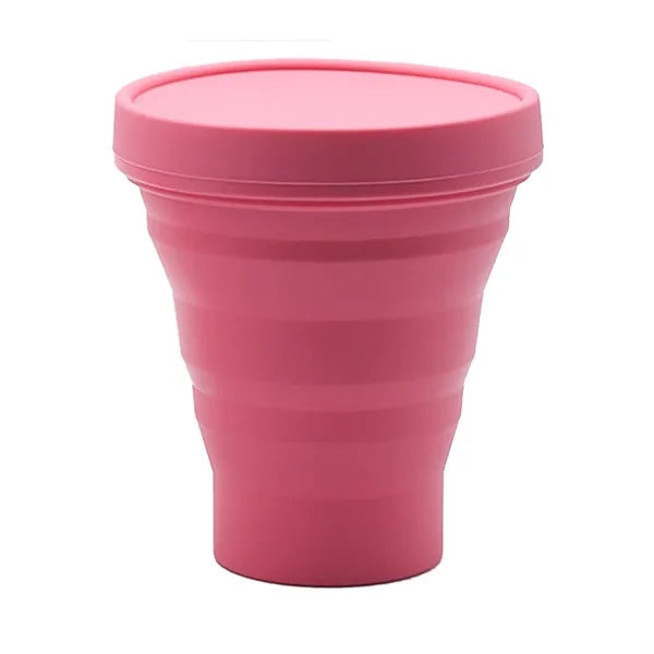 10.9OZ Portable Outdoor Camping Foldable Silicone Water Cup