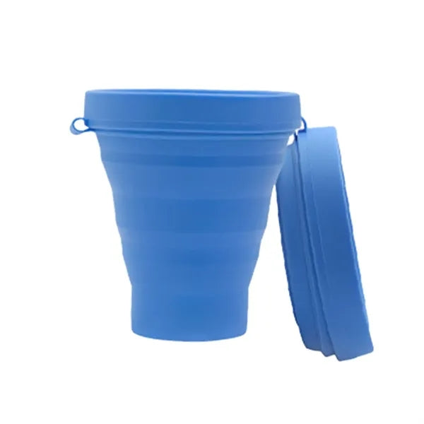 10.9OZ Portable Outdoor Camping Foldable Silicone Water Cup