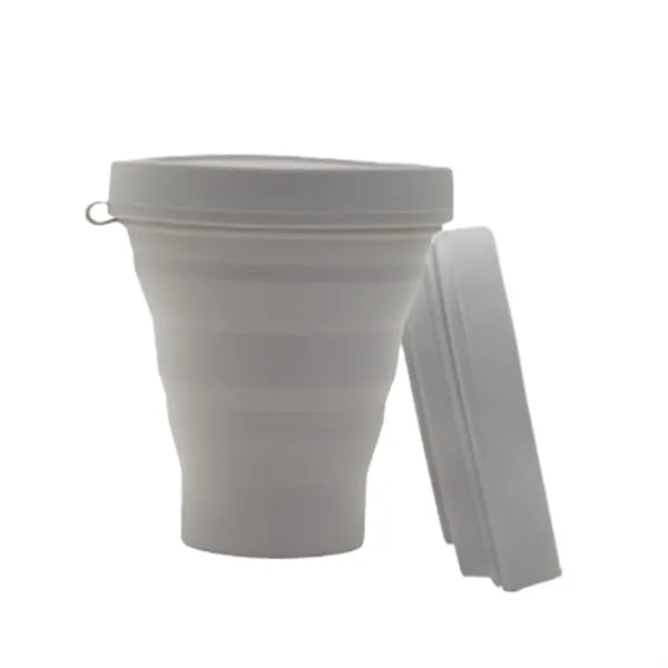 10.9OZ Portable Outdoor Camping Foldable Silicone Water Cup