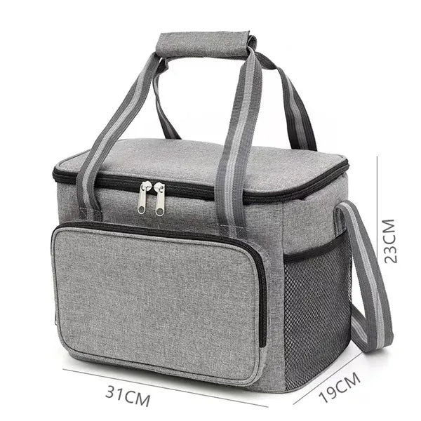 Large Capacity Insulated Cooler Lunch Bag