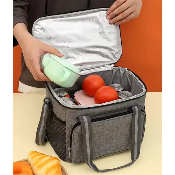 Large Capacity Insulated Cooler Lunch Bag