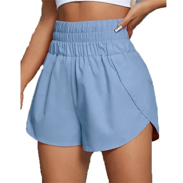 High Waisted Dolphin Running Shorts