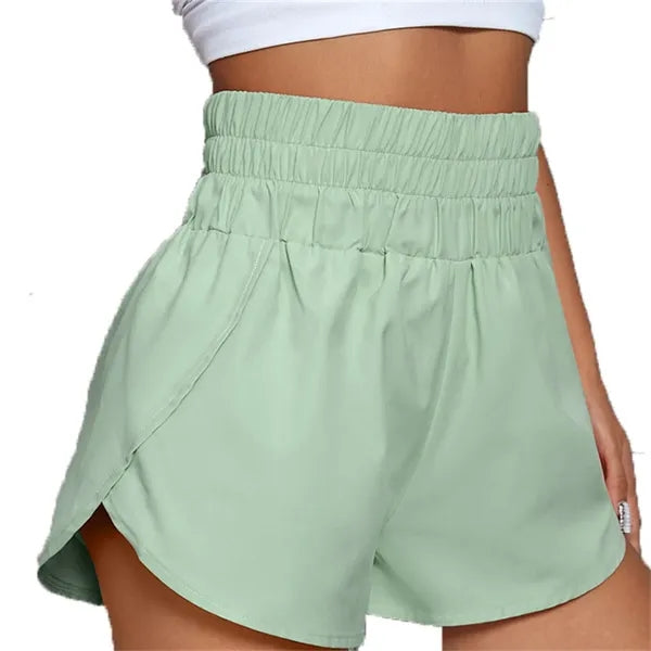 High Waisted Dolphin Running Shorts