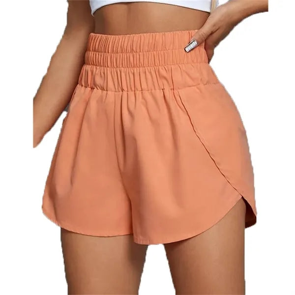 High Waisted Dolphin Running Shorts
