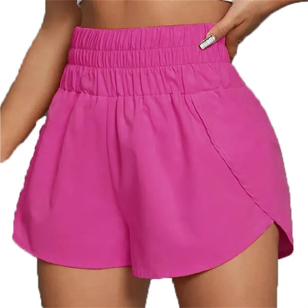 High Waisted Dolphin Running Shorts