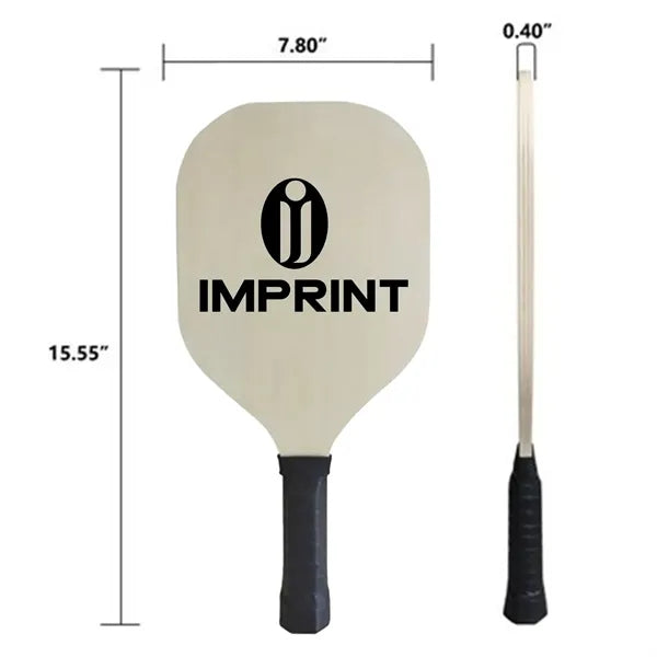 Wood Pickle Ball Set W 2 Paddles & 4 Official Pickleballs