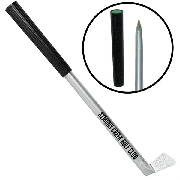 Pen shaped like a golf club