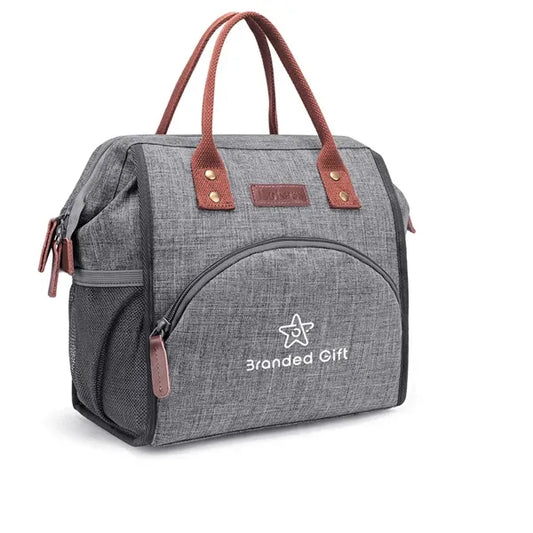 Wide-Open Insulated Lunch Box Tote Bag