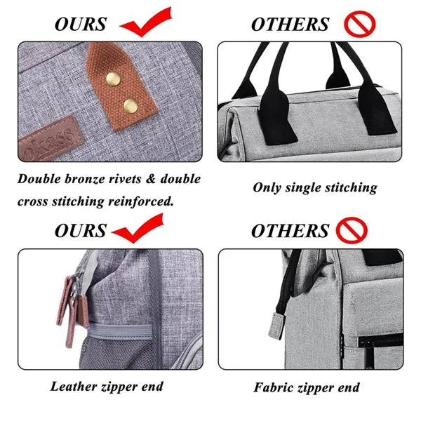 Wide-Open Insulated Lunch Box Tote Bag