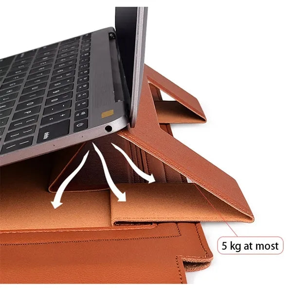PU Leather Protective Laptop Case with Bag Holder Mousepad
