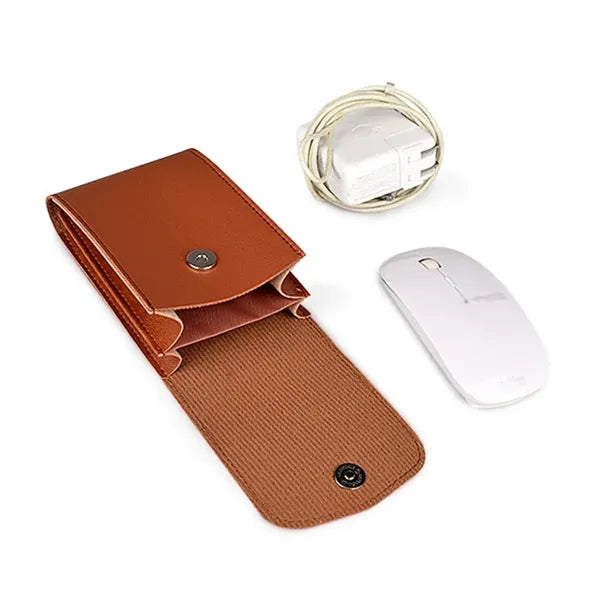 PU Leather Protective Laptop Case with Bag Holder Mousepad