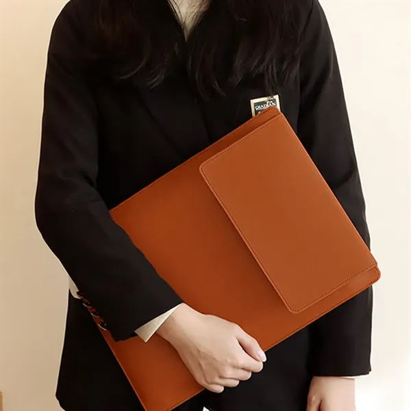 PU Leather Protective Laptop Case with Bag Holder Mousepad
