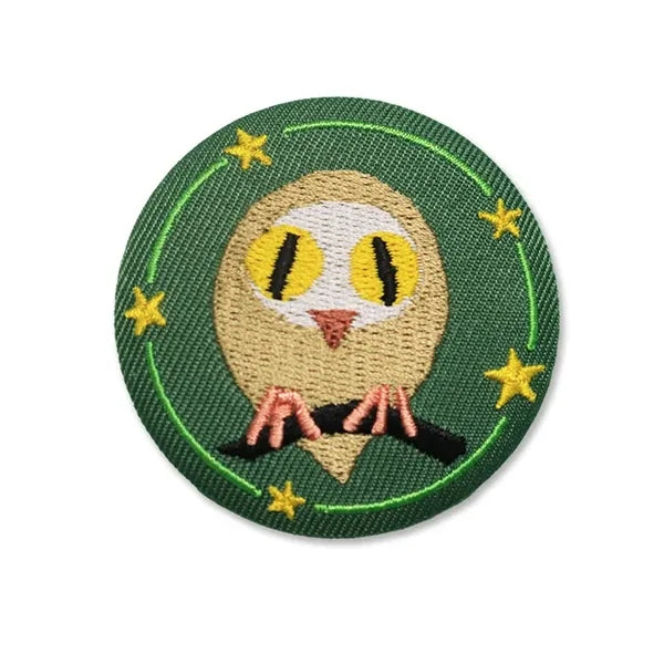 Fancy Embroidered Metal Pin Badge