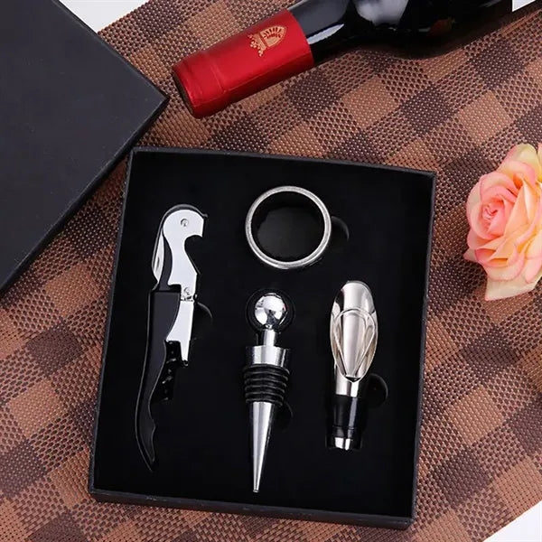 Bar tools wine bottle opener 4 piece set