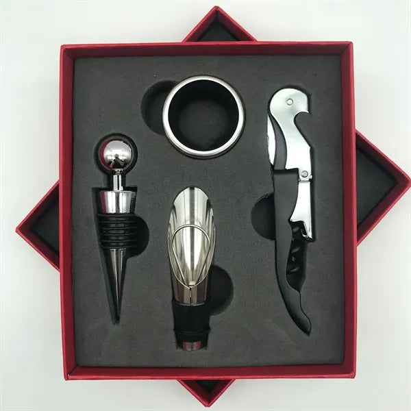 Bar tools wine bottle opener 4 piece set