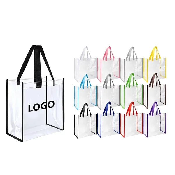 Clear PVC Shopping Tote Bag