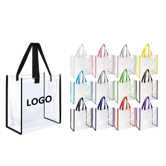 Clear PVC Shopping Tote Bag