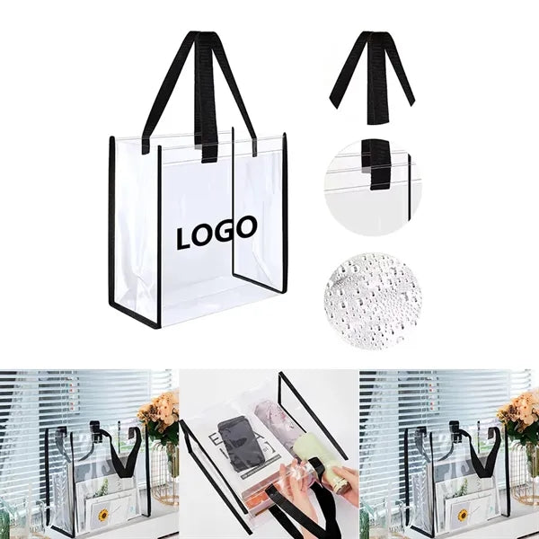 Clear PVC Shopping Tote Bag
