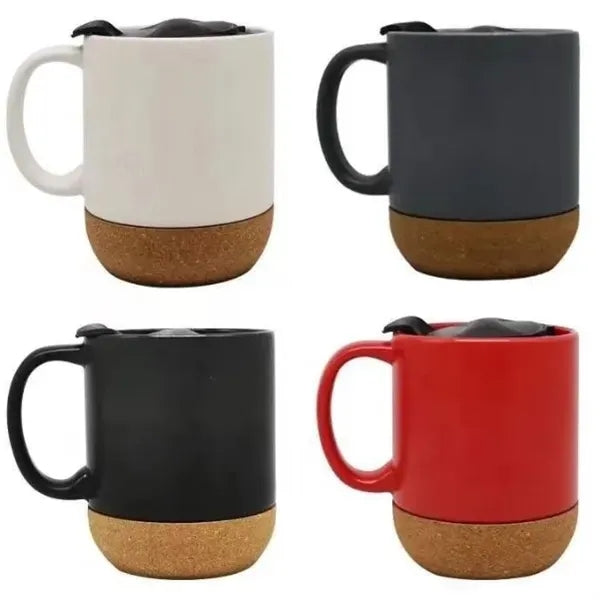 13 Oz Ceramic Cup with Cork Base