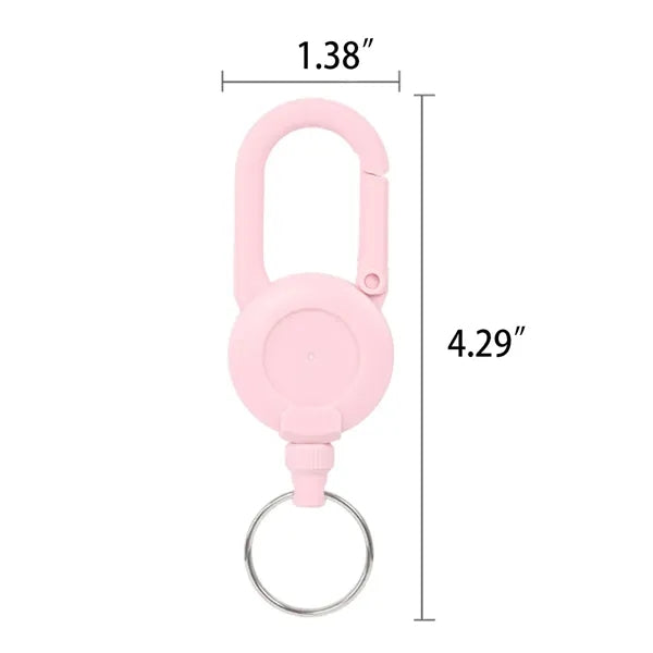 Plastic Retractable Keychain