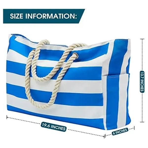 Waterproof Large Beach Tote Bag Summer Sand Proof Picnic