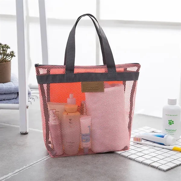 Portable Mesh Beach Tote
