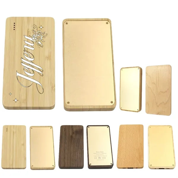 Eco-Friendly Wooden Charger Power Bank